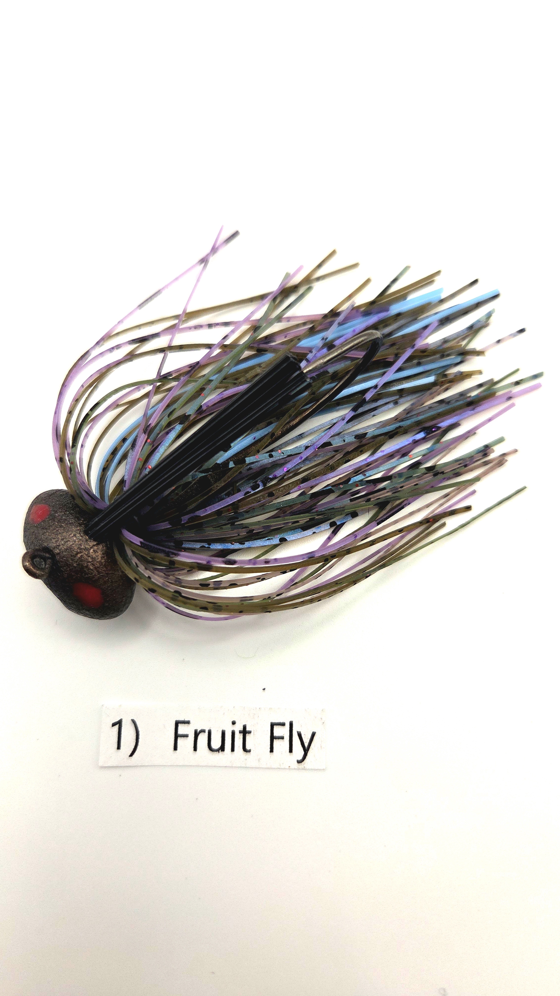 3/4 Heavy Cover Football jig in Fruit Fly